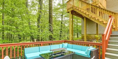 Creek Front Pocono Mountain Getaway in Tobyhanna PA, w. Gameroom & Sauna